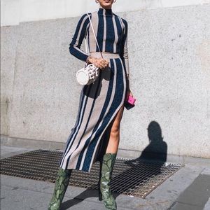 Self Portrait stripped crop top size small